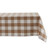 Buffalo Check Rectangular Cotton Tablecloth - 84" - Stone Brown and White - IMAGE 1