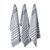 Striped Terry Cotton Dish Towels - 28" - French Blue and White - Set of 3 - IMAGE 1