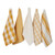 Assorted Farmhouse Cotton Dish Towels - 28" - Honey Gold and White - Set of 5 - IMAGE 1
