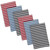 Striped Heavy Duty Kitchen Dishcloths - 13" - Red and Blue - Set of 6 - IMAGE 1