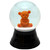 2.5" Perzy Small Teddy Bear Snow Globe - IMAGE 1