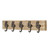 26" Brown and Black Sloth Themed 5-Hook Coat Hanger - IMAGE 2