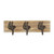 15.75" Brown and Black Sloth Themed 3-Hook Coat Hanger - IMAGE 1