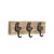 15.75" Brown and Black Sloth Themed 3-Hook Coat Hanger - IMAGE 3