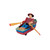 Man in Rowboat Adult Key-wind Collectible Tin Toy - 3.5" - Red and Blue - IMAGE 1