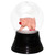2.5" Perzy Small Pig Snow Globe - IMAGE 1