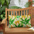 20" Yellow and Green Comfortable Indoor and Outdoor Rectangular Throw Pillow - IMAGE 2