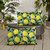 Set of 2 Yellow Lemons Indoor and Outdoor Pillow, 20" - IMAGE 2