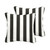 Set of 2 Black and White Cabana Classic Sunbrella Outdoor Square Pillows 18" - IMAGE 1