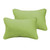 Set of 2 Apple Green Corded Indoor and Outdoor Lumbar Pillow, 20" - IMAGE 1