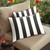 Set of 2 Black, Red, and White Cabana Classic Canvas Jockey Sunbrella Outdoor Lumbar Pillows 13" x 20" - IMAGE 2