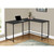 58.25" Black Contemporary Corner Computer Desk - IMAGE 2