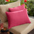 Set of 2 13" x 20" Hot Pink Canvas Solid Sunbrella Outdoor Lumbar Pillows - IMAGE 2