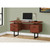 60" Cherry Red and Black Contemporary Rectangular Computer Desk - IMAGE 2