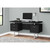 60" Black and Silver Contemporary Rectangular Computer Desk - IMAGE 2