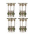 Set of 4 Gem Accented Candle Holders 5.25" - IMAGE 1