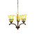 15.5" 3-Light Bell Shaped Chandelier - IMAGE 1