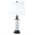 27" Crystal Table Lamp with Drum Shade - IMAGE 1