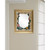 34" Gold and Green Framed Rectangular Peony Wall Mirror - IMAGE 2