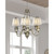 27" Gold and White Contemporary 6-Light Chandelier - IMAGE 2