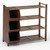 6.75' Chocolate Brown 4-Tier Outdoor Shoe Rack Cubby - IMAGE 1