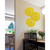 20"  Flower with Base Glass Wall Decoration - IMAGE 2