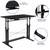 39.25" Black Height Adjustable Sit to Stand Home Office Desk - IMAGE 6