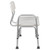 35.5" White Adjustable Bath and Shower Transfer Bench with Side Arm - IMAGE 5