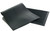 3.25' Black Rectangular Rubber Stud Outdoor Rubber Mat - IMAGE 1