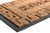 30" Black and Brown Welcome Greek Key Design Decorative Hand Woven Doormat - IMAGE 2