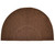 36" Brown  Elegant Half Round Machine-Made Door Mat - IMAGE 1
