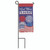 Embroidered God Bless America Patriotic Outdoor Mini Flag with Pole - 8.5" x 4" - IMAGE 1