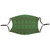 Tree and Floral Adult Face Mask - 7" - Green - IMAGE 1