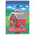 Embroidered Welcome Barn Birdhouse Double Applique Outdoor House Flag - 42" x 29" - IMAGE 1