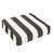 22.5" Black and White Cabana Classic Stripes Sunbrella Indoor and Outdoor Single Deep Seating Cushion - IMAGE 1