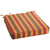 20" Brown and Red Stripe Sunbrella Deep Seating Chair Cushion - IMAGE 1