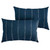 Set of 2 13" x 20" Navy Blue Dots Indoor and Outdoor Lumbar Pillows - IMAGE 1