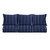 25" Navy Blue and White Stripe Sunbrella Deep Seating Pillow and Sofa Chair Cushion - IMAGE 1
