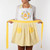 Bumble Bees Unisex Kitchen Apron with Pockets - 29" - Yellow and White - IMAGE 3