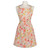 Cottage Floral Classic Cotton Kitchen Chef Apron - 29" - Orange and Yellow - IMAGE 1