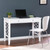 43" White Contemporary Writing Desk with Drawers - IMAGE 3