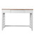 43" Brown and White Contemporary Writing Desk - IMAGE 1