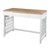 43" Brown and White Contemporary Writing Desk - IMAGE 2