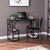 44" Brown and Black Contemporary Writing Computer Desk - IMAGE 3