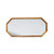 39.25" Brown and Silver Contemporary Octagon Mirror - IMAGE 1