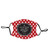 7" Red and Black Apple Teacher Safety Face Mask - IMAGE 1