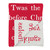 5' White and Red Christmas TWAS THE NIGHT BEFORE CHRISTMAS Rectangular Natural Throw Blanket - IMAGE 1