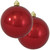 2ct Sonic Red shatterproof christmas ball ornament  6" (150mm) - IMAGE 1