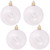 4ct Clear Shatterproof Christmas Ball Ornaments 4" (100mm) - IMAGE 1