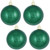 Shiny Finish Shatterproof Christmas Ball Ornaments - 4" (100mm) - Blarney Green - 4ct - IMAGE 1